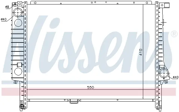 Neue Ware NISSENS 60605 - Kühler, Motorkühlung
