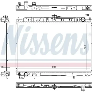 NISSENS 606161 - Kühler, Motorkühlung Top-Preis