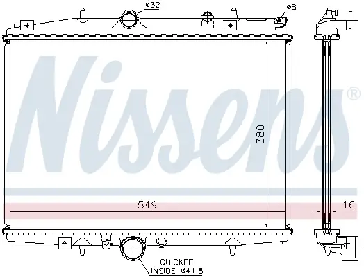 NISSENS 61291A - Kühler, Motorkühlung - ** FIRST FIT ** Schnäppchen