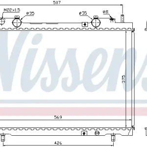 NISSENS 61672A - Kühler, Motorkühlung Top-Angebot