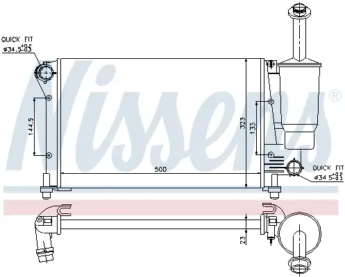NISSENS 617845 - Kühler, Motorkühlung Günstig
