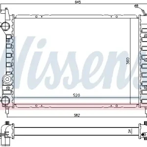 NISSENS 61804 - Kühler, Motorkühlung Kracherpreis