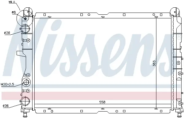 Highlight NISSENS 61847 - Kühler, Motorkühlung