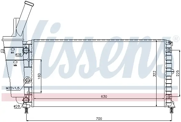 Günstig NISSENS 61892 - Kühler, Motorkühlung