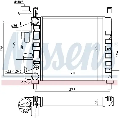 Online Kaufen NISSENS 61930 - Kühler, Motorkühlung