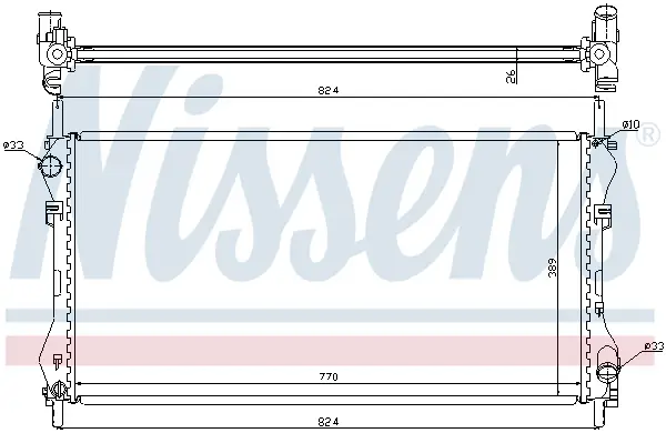 NISSENS 62046A - Kühler, Motorkühlung Wochenendangebot
