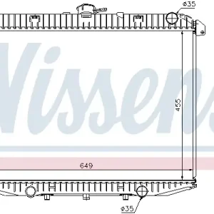 Neue Kollektion NISSENS 62070A - Kühler, Motorkühlung