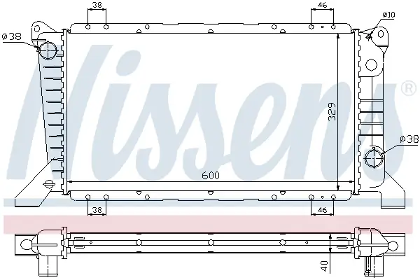 NISSENS 62241A - Kühler, Motorkühlung Sichere Zahlung