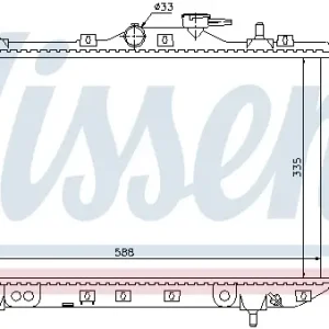 Preiswert NISSENS 622971 - Kühler, Motorkühlung - ** FIRST FIT **
