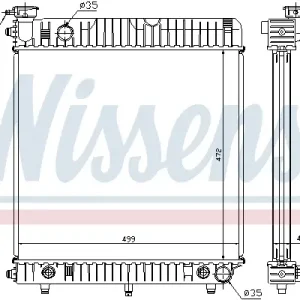 NISSENS 62632 - Kühler, Motorkühlung Preisknaller