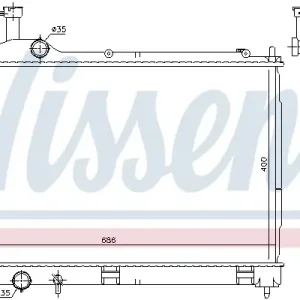 NISSENS 628967 - Kühler, Motorkühlung Ausverkauf