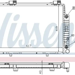 Heißes Angebot NISSENS 62739A - Kühler, Motorkühlung