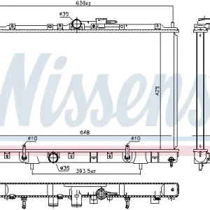 NISSENS 628986 - Kühler, Motorkühlung Markenware