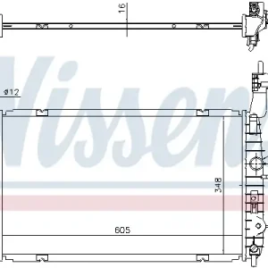 NISSENS 630747 - Kühler, Motorkühlung Versand Am Gleichen Tag
