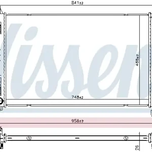 NISSENS 630793 - Kühler, Motorkühlung Geprüft