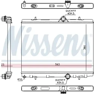 NISSENS 636043 - Kühler, Motorkühlung Direktkauf