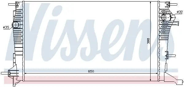 Bestpreis NISSENS 637607 - Kühler, Motorkühlung
