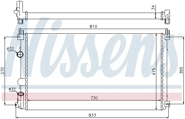 NISSENS 63819 - Kühler, Motorkühlung Kracherpreis