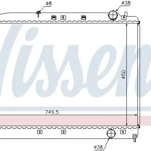 Neue Ware NISSENS 646802 - Kühler, Motorkühlung - ** FIRST FIT **