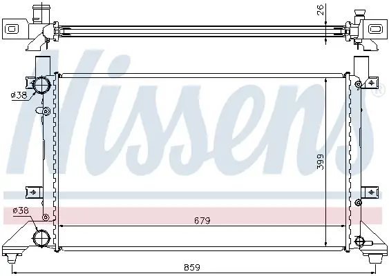 Direkt Vom Hersteller NISSENS 65231A - Kühler, Motorkühlung
