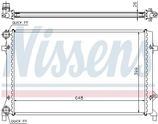 NISSENS 65277A - Kühler, Motorkühlung - ** FIRST FIT ** Sonderangebot