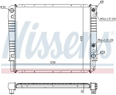 NISSENS 65530A - Kühler, Motorkühlung Meistverkauft