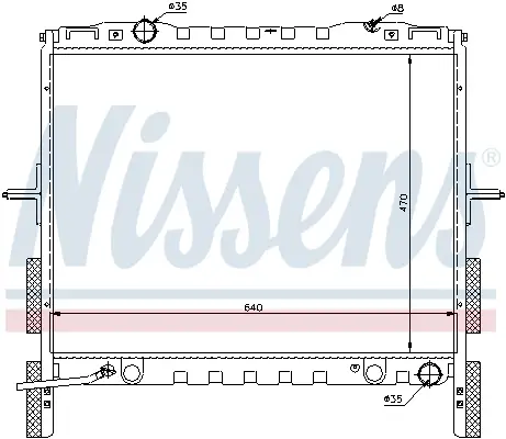 NISSENS 66658 - Kühler, Motorkühlung Super-Preis