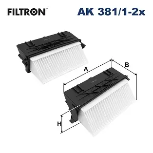 FILTRON AK 381/1-2x - Luftfilter Billig
