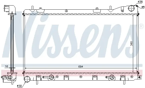 Sofort Bestellen NISSENS 67712 - Kühler, Motorkühlung
