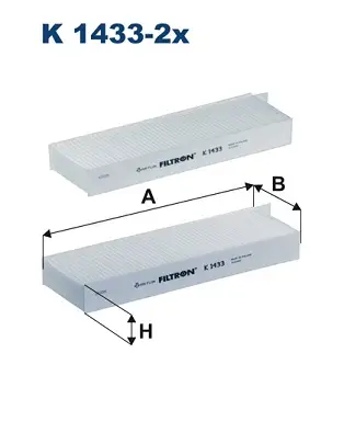 Bestseller FILTRON K 1433-2x - Filter, Innenraumluft