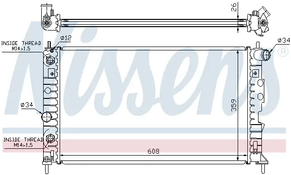NISSENS 68003A - Kühler, Motorkühlung Direkt Vom Hersteller