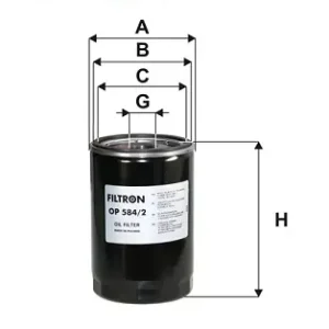 Heißes Angebot FILTRON OP 584/2 - Ölfilter