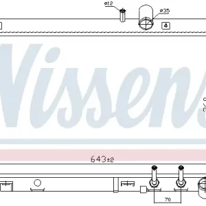 Solange Der Vorrat Reicht NISSENS 68529 - Kühler, Motorkühlung