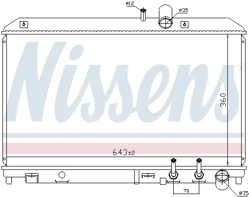 Solange Der Vorrat Reicht NISSENS 68529 - Kühler, Motorkühlung