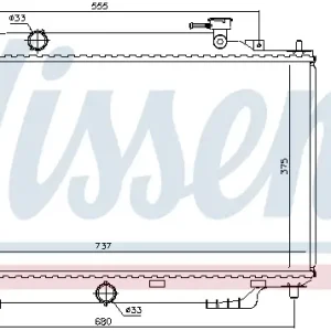 Angebot NISSENS 68555 - Kühler, Motorkühlung