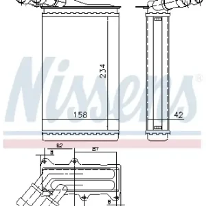 Begrenztes Angebot NISSENS 71147 - Wärmetauscher, Innenraumheizung