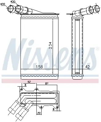 Begrenztes Angebot NISSENS 71147 - Wärmetauscher, Innenraumheizung