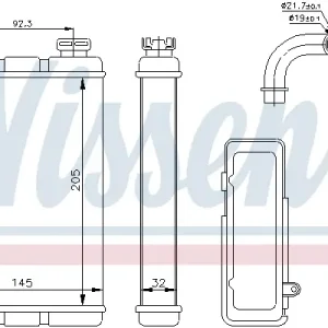 Neu Im Sortiment NISSENS 70520 - Wärmetauscher, Innenraumheizung - ** FIRST FIT **