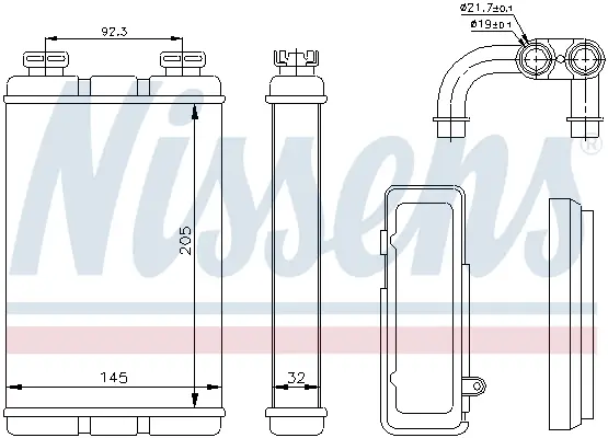 Neu Im Sortiment NISSENS 70520 - Wärmetauscher, Innenraumheizung - ** FIRST FIT **