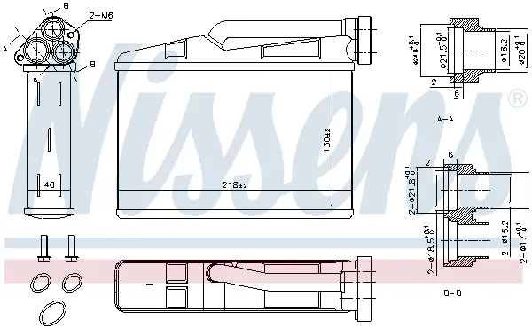 Knallerangebot NISSENS 70530 - Wärmetauscher, Innenraumheizung - ** FIRST FIT **