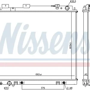 Sichere Zahlung NISSENS 68744 - Kühler, Motorkühlung