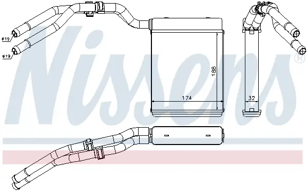 NISSENS 71773 - Wärmetauscher, Innenraumheizung - ** FIRST FIT ** Sonderangebot