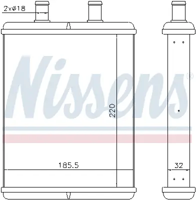 NISSENS 71817 - Wärmetauscher, Innenraumheizung Wochenendangebot