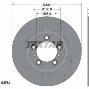 Kracherpreis TEXTAR 92220607 - Bremsscheibe - PRO+