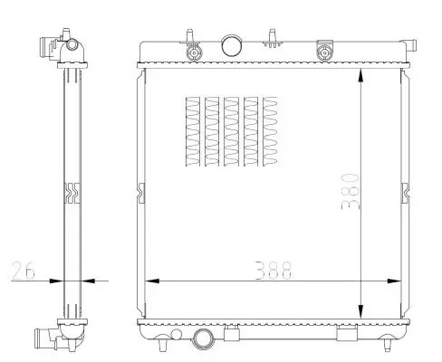 Sonderaktion NRF 550016 - Kühler, Motorkühlung