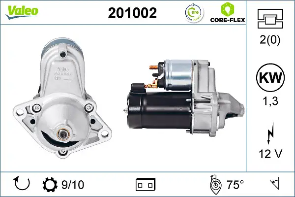 Sonderangebot VALEO 201002 - Starter - VALEO CORE-FLEX