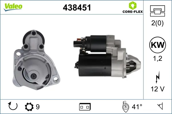 Ausverkauf VALEO 438451 - Starter - VALEO CORE-FLEX