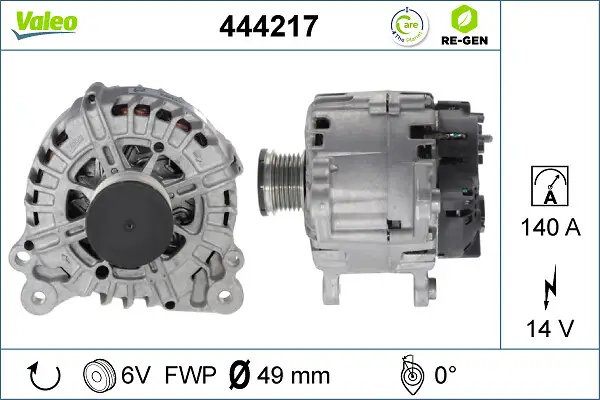 Bestpreis VALEO 444217 - Generator - VALEO RE-GEN REMANUFACTURED