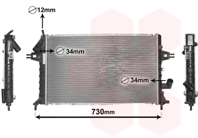 Markenware VAN WEZEL 37002294 - Kühler, Motorkühlung