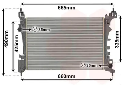 Saisonangebot VAN WEZEL 37002574 - Kühler, Motorkühlung